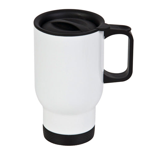 Sublimation 14oz Stainless Steel Travel Mug - White