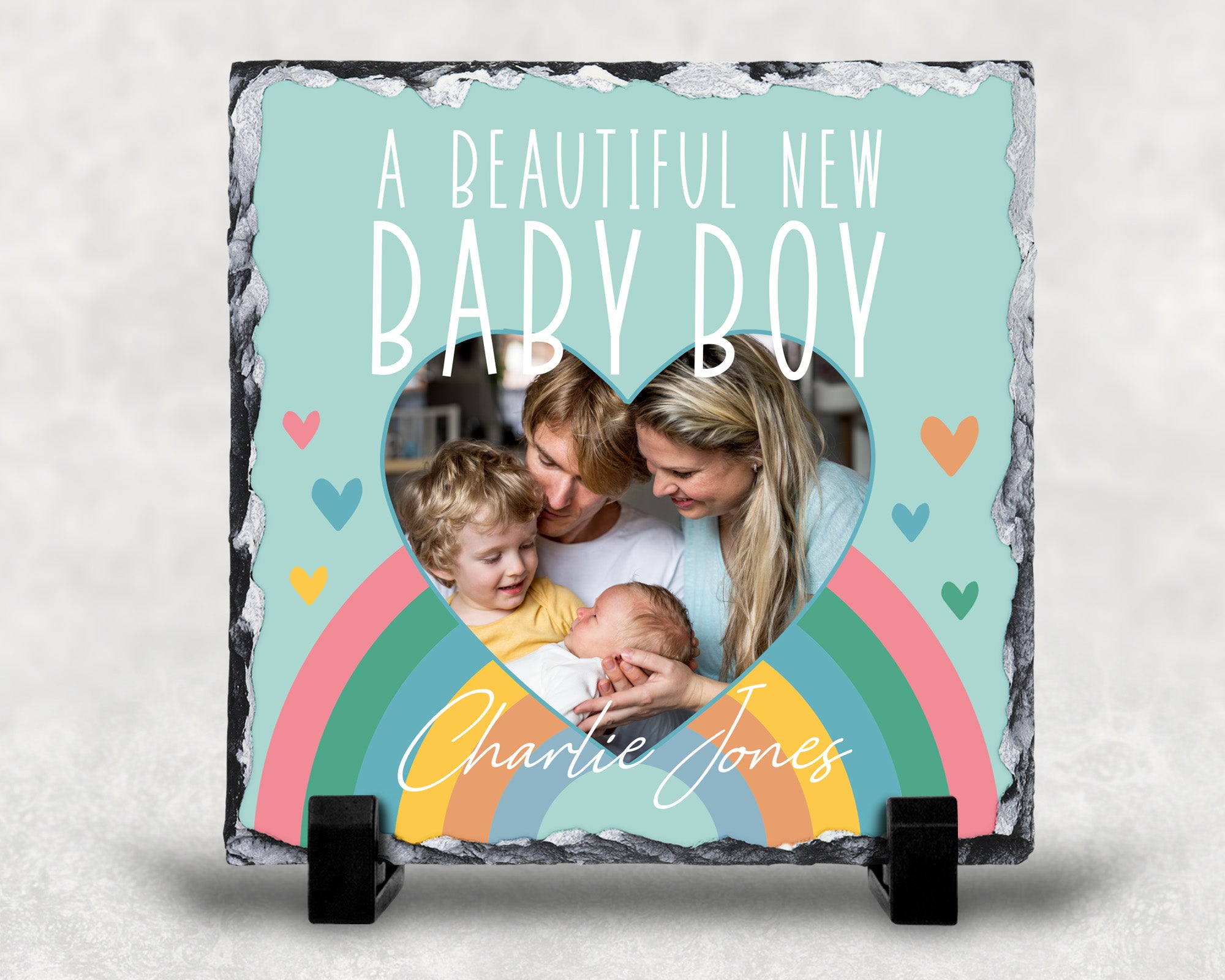 Sublimation Rock Photo Slate 15cm Square - Matt
